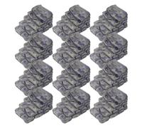 ERINGOGO 12Pcs Miniature Resin Stone Steps Grey Straight Staircase for Micro Landscape Garden Ornament Fish Tank Decoration Turtle Tank Accessory