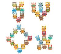 ERINGOGO 12Pcs Owl Shaped Stacking Game Set for Educational with Colorful Balancing Blocks Enhances Hand-eye Coordination and Creativity for Boys