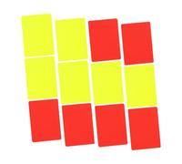 ERINGOGO 12Pcs Portable Referee Cards Red Yellow Cards for Soccer Football Match Accessory Compact Lightweight Design for Sports Training and Game Officials