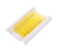 ERINGOGO 12pcs Prepared Microscope Slides with Labeled Plant Specimens for Biology Science Education Safe Smooth Edges for Students and Home School Learning