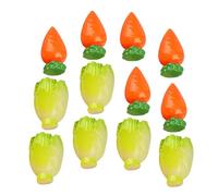 ERINGOGO 12pcs Realistic Artificial Vegetables Including Lifelike Carrots and Cabbage for Kitchen Display Home Decoration Photography Props and Creative Teaching Tools