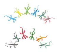 ERINGOGO 12pcs Realistic Reptile Lizard Figurines Colorful Plastic Educational for Enhances Fine Motor Skills and Scientific Exploration Creative Play Models