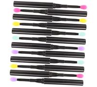 ERINGOGO 12Pcs Silicone Lip Brushes with Covers Multi Color Eyeshadow Applicators and Lipstick Brushes for Women Portable Skin Friendly Makeup Tools for Daily Use and Gift Giving