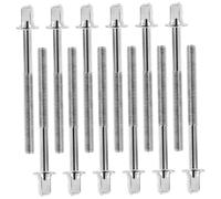 ERINGOGO 12Pcs Snare Drum Tension Lug Screws Durable Stainless Steel Hardware for Drum Kits Easy Installation Enhanced