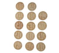 ERINGOGO 12pcs Wooden Cards for Growth Monthly Recording Cards for Boy Girl Safe and Smooth Photo Props for Newborn Memories