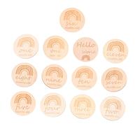 ERINGOGO 13pcs Birth Month Cards Creative Cards Boy Girl Shower Records