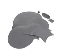 ERINGOGO 14pcs Drum Mute Pads Premium Drum Dampeners for Reduced Volume Self-adhesive Silencers for Practice and Performance Compatible and Cymbals Black