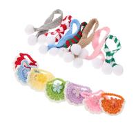 ERINGOGO 14pcs Pet Bib for Small Dogs and Cats Includes Bib Pet Dog Scarves for Small for Christmas Knitted Scarf and Puppy Occasions