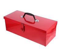 ERINGOGO 15.3x6.3in Household Metal Box with Closure Storage Case Organization Box, Red