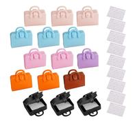 ERINGOGO 15 Sets Miniature Dollhouse Suitcase with Mixed Color Mini Briefcases and Sheet Music Realistic Mini Storage Cases for Dollhouse Accessories Party Decorations and Simulation Scene