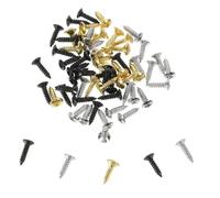 ERINGOGO 150pcs Guitar Pickguard Screws for Bass and Electric Guitar Metal Mounting Hardware with Storage Box Sturdy Guard Plate Screws for Easy Organisation Black