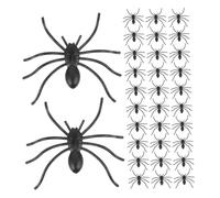 ERINGOGO 150pcs Realistic Plastic Spiders Prank Props Safe Non Toxic Halloween Decorations Portable Creepy Scary Trick for Haunted House Party Fun