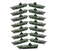 ERINGOGO 15pcs Aircraft Carrier Boat Model Realistic Ship Simulation for Educational Play Compact Plastic Warship Figurines for Desk Display and Naval History Learning