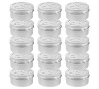 ERINGOGO 15pcs Dog Scent Training Containers with Butterfly Hole Lids, Metal Nosework Boxes for Odor Detection and Search Rescue Training Equipment