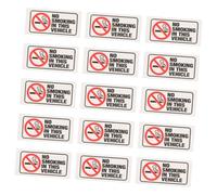 ERINGOGO 15pcs No Smoking Stickers Adhesive Vinyl No Smoking Signs for Office and Business Premises Safety Warning Decals with Clear Text Residue Wall Mounted Labels
