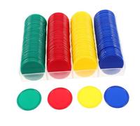 ERINGOGO 160pcs Plastic Reward Tokens for Game Chips for Classroom Incentives Math Counting Educational Pretend Play Coins for Student Motivation and Learning Activities