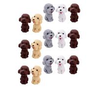 ERINGOGO 16Pcs Kindergarten Dog Erasers for Cute Puppy Stationery Fun Gifts and Collectibles for Drawing and Learning Mixed Style Bulk