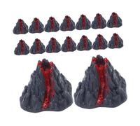 ERINGOGO 16pcs Simulation Volcano Model with Realistic Lava Effect Plastic Volcano Ornaments for Science Projects for Sand Tables and Model Collections