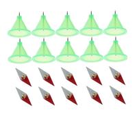 ERINGOGO 16pcs Wing Shaped Magnetic Needle Teaching Aid Physics Experimental Apparatus for Electromagnetic Induction Science Education with Mini Magnetic Needles and Bases Random Color