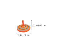 ERINGOGO 16pcs Wooden Spinning Tops Educational for Random Color Gyro with Bright Patterns Stimulates Creativity and Thinking Non Toxic Mini for Party Favors and Early Random Color