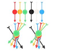 ERINGOGO 18pcs Board Game Arrows Set Plastic Rotating Replacement Pieces for DIY Teaching Math Games Party Accessories
