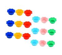 ERINGOGO 18pcs Flower-Shaped Silicone Muffin Cups Nonstick Baking Liners for Cupcake Holders Reusable Cake Liners for Kitchen Parties Cafeterias and Home Baking