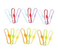 ERINGOGO 18pcs Silicone Wine Glass Markers Portable Drink Bands Reusable Stretchable Identifier Bands for Wine Bottles Cups Beer