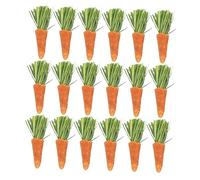 ERINGOGO 18pcs Small Pet Chew Carrots for Hamsters Teething Toys for Small Animals Safe Fun Grinding Sticks for Entertainment Health