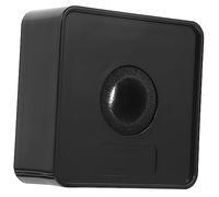 ERINGOGO 1pc Creative Microphone Mark Station Logo Microphone Flag for Interviews Corporate Meetings and Family Gatherings Easy to Carry Stable Design Black