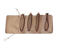 ERINGOGO 1pc Four Compartment Portable Makeup Organizer Bag Versatile Travel Storage Pouch for Toiletries Cosmetic Essentials Beauty Tools Stylish Design