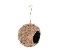 ERINGOGO 1pc Hanging Bird Nest Straw-woven Microlandscape Adornment for Garden Provides Shelter for Birds from Elements for Trees Cages and Bonsai Arrangements