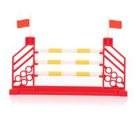 ERINGOGO 1pc Miniature Horse Corral Fencing Toy Realistic Farm Decoration for Dollhouses and Tables for Playsets and Horse Racing Accessories Red Stable Fence