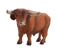 ERINGOGO 1pc Simulation Highland Cattle Toy Realistic Cow Model for Boy Girl Educational Desk Decor for Imaginative Play Farm Animal Figure for