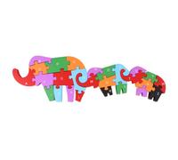ERINGOGO 1PC Wooden Alphabet Jigsaw Puzzle for Creative Educational Building Blocks to Enhance Imagination and Color Recognition Early Learning Plaything for Parent Interaction Mother