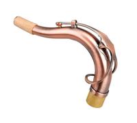 ERINGOGO 1pcs Saxophone Bend Neck Replacement for Alto Sax Brass Material Smooth Improves Intonation for Comfortable Playing Curved Neck Accessory Antique Red