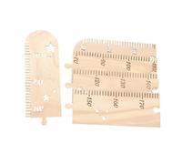ERINGOGO 1set Boys and Girls Wooden Height Chart Ruler Wall Decor for Boy Girl's Rooms Growth Measurement Charming Star Design Thick