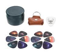 ERINGOGO 1set Guitar Ukulele Practice Picks Creative Patterns Sky Plectrums for Acoustic and Electric Guitars Lightweight Design Storage Box