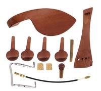 ERINGOGO 1Set Jujube Wood Violin Accessories Includes Chin Rest Tuning Pegs Tailpiece Balance Rope and Cork Durable and Fittings for Violins Light Yellow