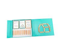 ERINGOGO 1set Magnetic Ice Sticks for Learning Educational Craft Sticks for Early Childhood Geometry Logic Training Fun Learning Aid for Home Kindergarten