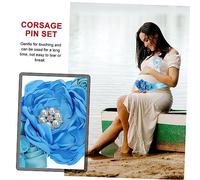 ERINGOGO 1Set Maternity Sash Mommy Belt Daddy Corsage Pin for Shower Durable Comfortable Eye Catching Keepsake Expectant Moms
