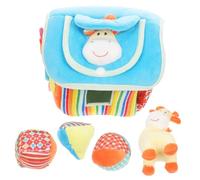 ERINGOGO 1set Plush House Cognitive Toy for Early Learning Soft Building Blocks Sensory Plaything Sound Finger Exercise Toy for Boys and Girls