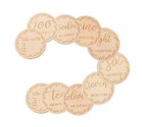 ERINGOGO 1set Wooden Cards Photography Props for Newborns Chic Design for Memorable Monthly Growth Tracking Lightweight and Reusable Birth Cards for Parents Idea