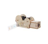 ERINGOGO 1set Wooden Slide Projector Kit for Boys and Girls Educational Science Toy Promotes Creativity Motor Skills Understanding of Light Principles Fun Craft for Ages