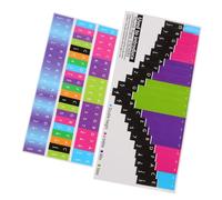 ERINGOGO 1sheet Thumb Piano Note Stickers for Beginners Adhesive Kalimba Scale Decals for Easy to Use Music Supplies for Learning and Accuracy