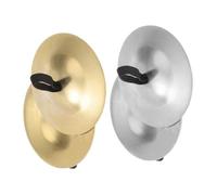 ERINGOGO 2 Pairs Finger Cymbals for Belly Dance Handheld Percussion Instrument with Clear Resonant Sound Lightweight and Travel Friendly Professional Rhythm Zills for Performance and Daily