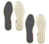 ERINGOGO 2 Pairs Thickened Plush Winter Insoles for Size 42, Warm Breathable Shoe Pads with Sweat Absorption, Retention Inserts for Cold Weather Footwear