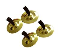 ERINGOGO 2 Pairs Unique Mini Finger Cymbals for Belly Dancers Copper Zills Durable and Easy to Use Dance Accessory for Parties and Performances