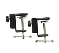 ERINGOGO 2 Pcs C Shape Mic Clamp Microphone Parts Microphone Accessory Metal Plastic Easy to Fix on Desk Simple Practical Design Suitable for 12mm Diameter Rod Live Streaming