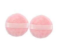 ERINGOGO 2 pcs Cotton Makeup Powder Puff Washable Reusable Face Sponge for Foundation Application Soft Furry Cosmetic Sponge with Flat Area and Fine Corners for Women and Home Travel Use