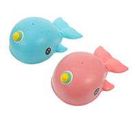 ERINGOGO 2 Pcs Floating Cartoon Whale Bath for Interactive Swimming and Bathing with Smooth Sealed Surface for Hand-eye Coordination and Motor Skill Development in Pool and Shower